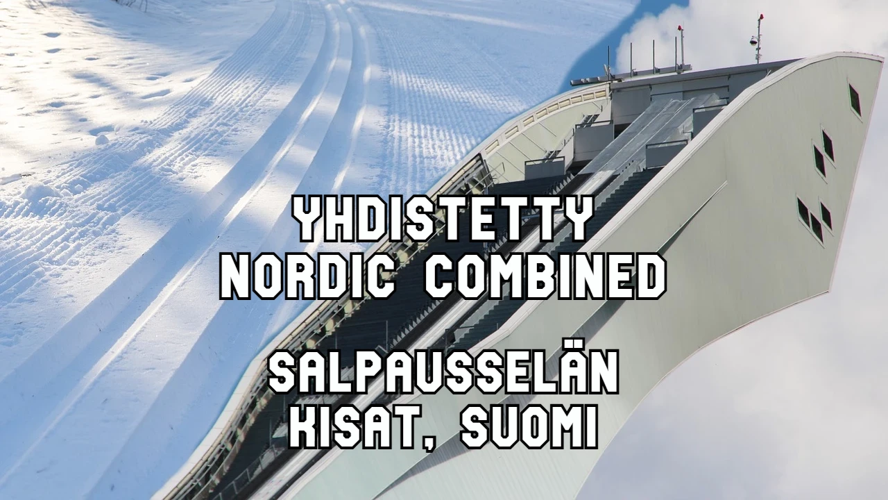 Salpausselän kisat Lahti Suomi - Nordic Combined Yhdistetyn maailmancup live TV-lähetys