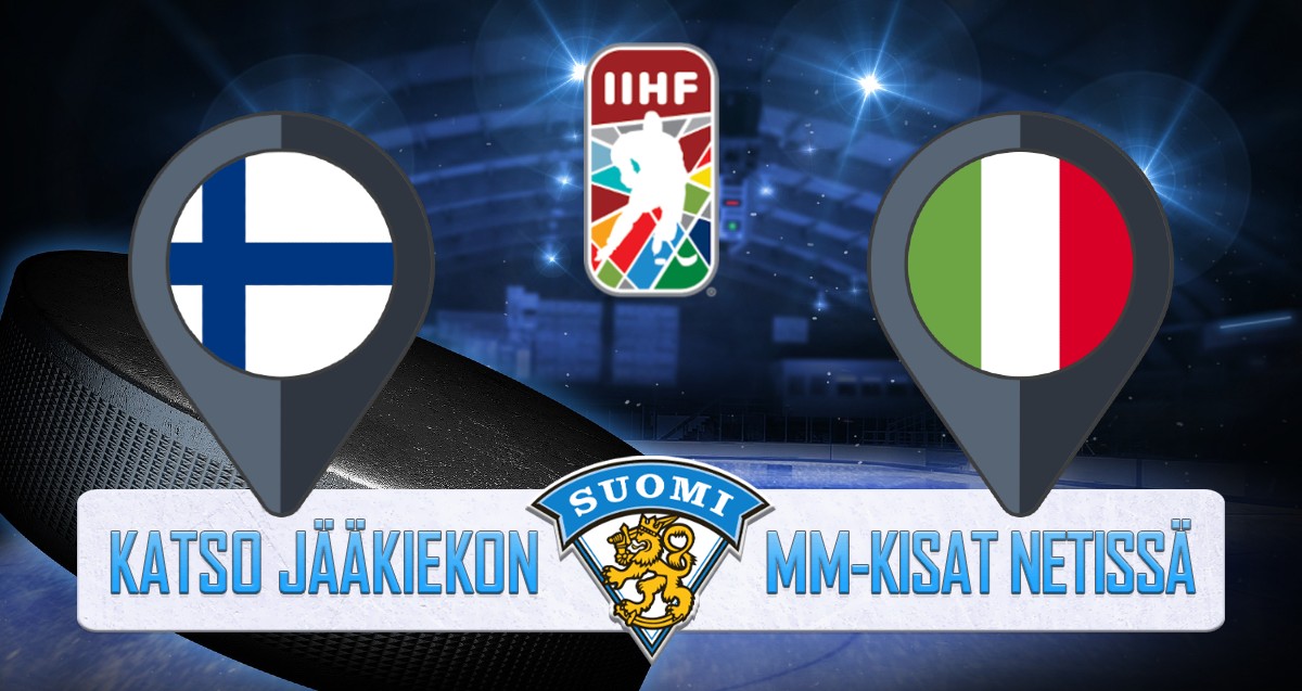 Suomi - Italia Jääkiekon MM kisat