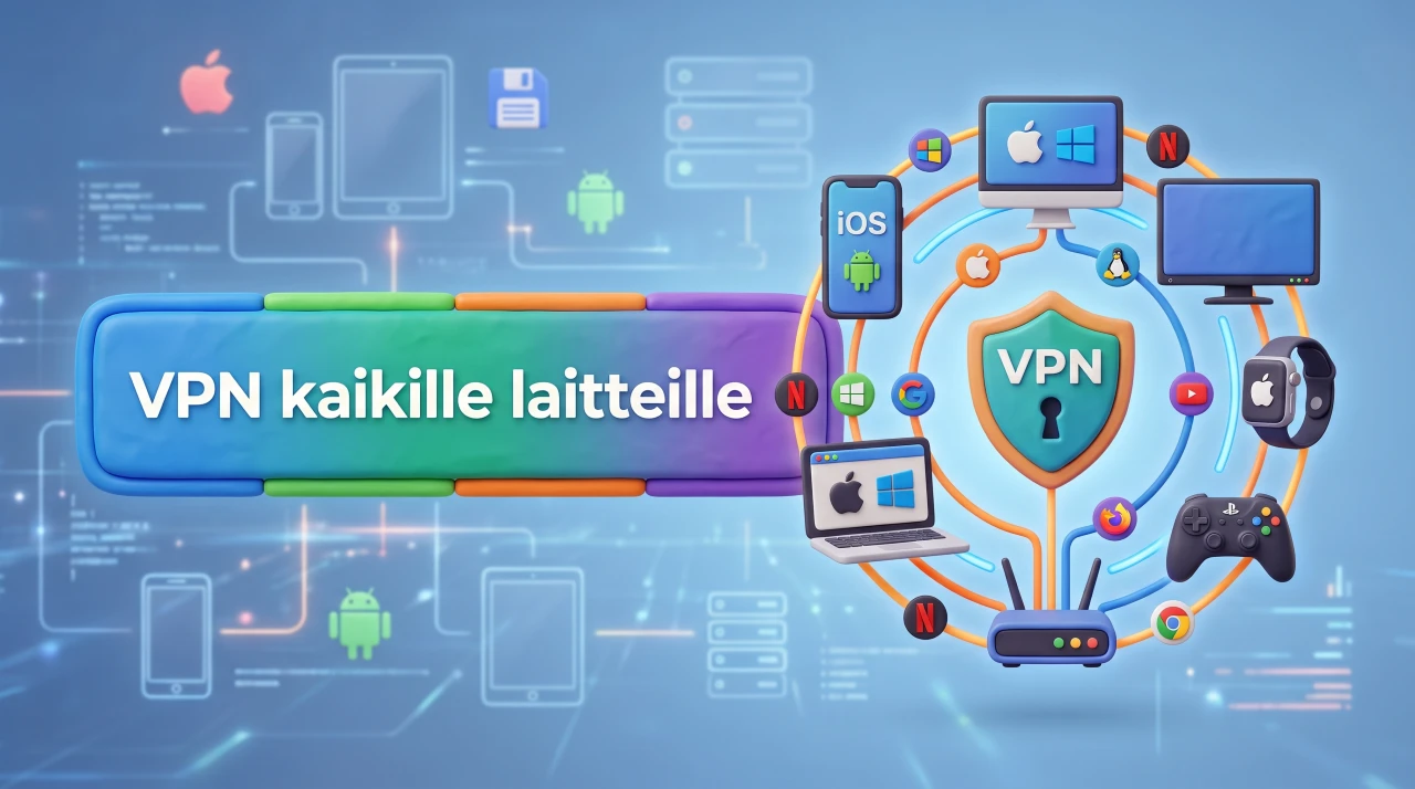 VPN kaikille laitteille ja käyttöjärjestelmille